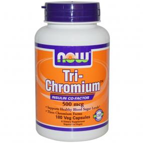 Now Foods Tri-Chromium 500 mcg 180 vcaps