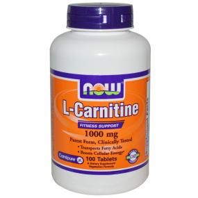 Now Foods L-Carnitine 1000 mg 100 tab