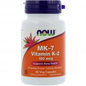 Now Foods MK-7 Vitamin K-2 100 mcg 60 vcaps