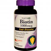 Natrol Fast Dissolve Strawberry Biotin 1.000 mcg 90 tab