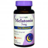 Natrol Melatonin Fast Dissolve Strawberry 3 mg 90 tab