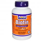 Now Foods Biotin 5000 mcg 120 vcaps