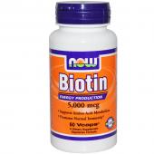 Now Foods Biotin 5000 mcg 60 vcaps