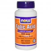 Now Foods Folic Acid 800 mcg 250 tabs
