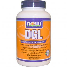Now Foods DGL with \aloe Vera 400 mg 100 capsules