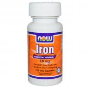 Now Foods Iron 18 mg 120 vcaps