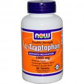 Now Foods L-Tryptophan 1000 mg 60 Tablets