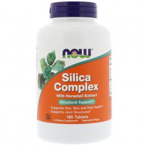 Now Foods Silica Complex 50 mg 180 tablets