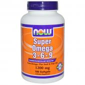 Now Foods Super Omega 3-6-9 1200 mg 180 softgels