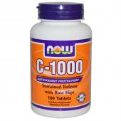 Now Foods Vitamin C-1000 Sustained Release with Rose Hips 100 tab