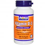 Now Foods Vitamin D-3 1.000 IU 180 soft