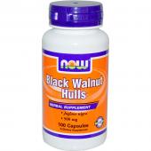Now foods Black Walnut Hulls 500 mg 100 caps